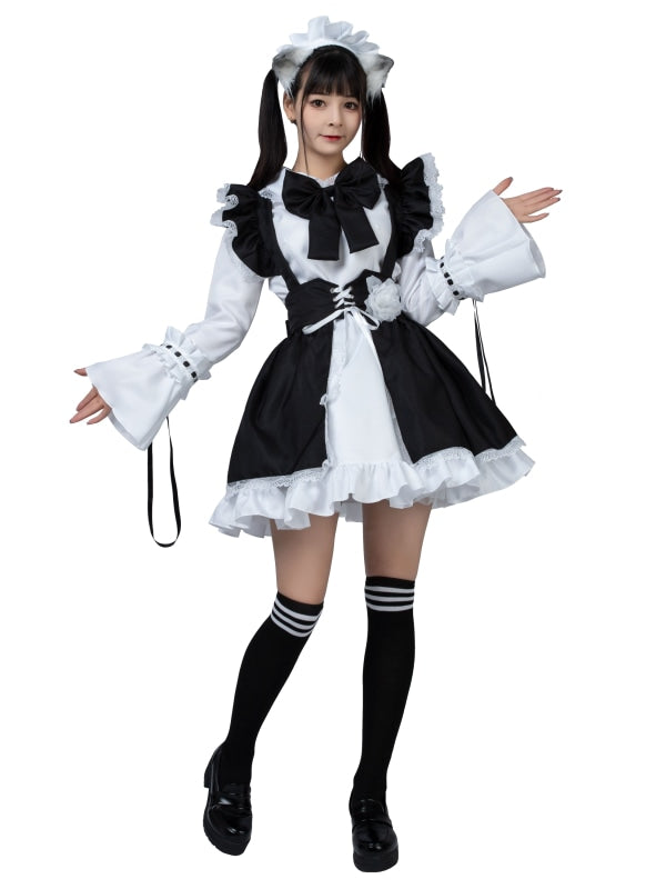 メイド服コーディネート 白黒メイド服 コスプレ通販・Procosplay